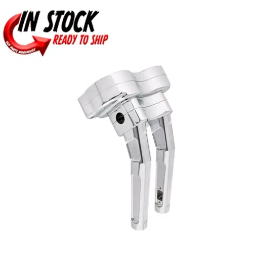 ARLEN NESS Method Bagger Chrome Kickback Handlebar Risers & Gauge Pod 520-033