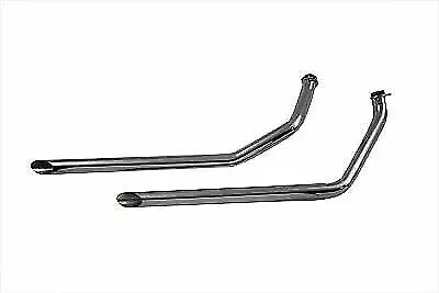 V-Twin Exhaust Drag Pipes Set Slash Cut 30-3017