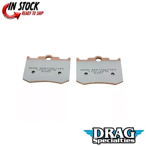 Drag Specialties Sintered Metal Caliper Brake Pads for Performance Machine