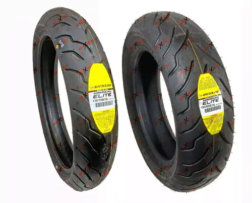 Dunlop American Elite 130/70B18 180/65B16 Front Rear Motorcycle Tires Set