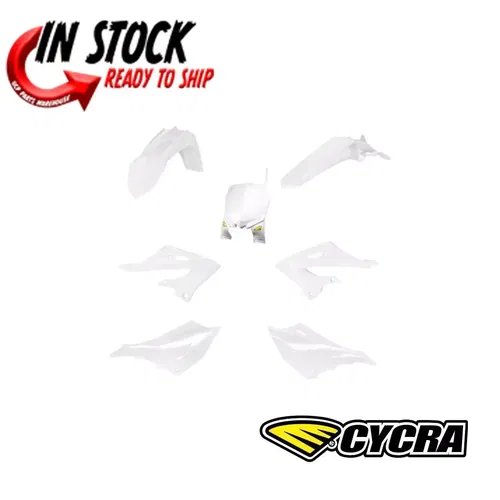 CYCRA 5 PIECE REPLICA FENDER KIT WHITE YAMAHA 22-2023 YZ125 YZ250  1CYC-9433-42