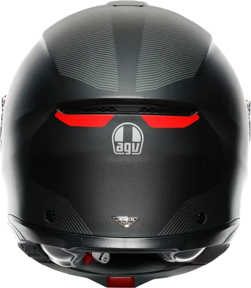 AGV Tourmodular Helmet - Frequency - Matte Gunmetal/Red - Small 211251F2OY00510