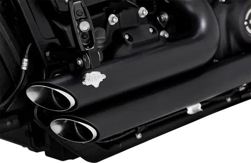 VANCE &amp; HINES Shortshots Staggered Exhaust System - Matte Black 47333