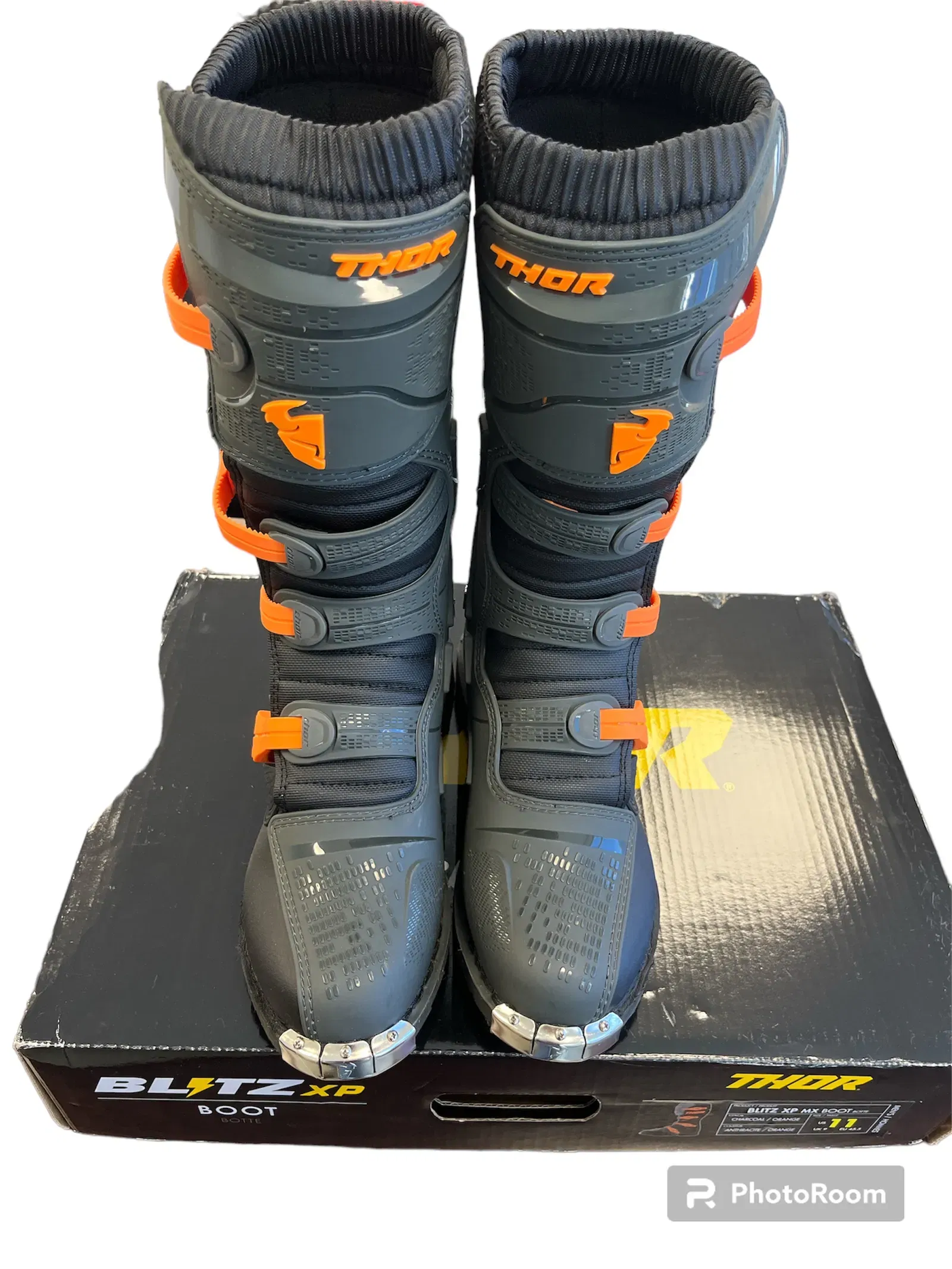 THOR MOTOCROSS OFFROAD DIRTBIKE BLITZ XP Boots - BLACK/ORANGE SIZE 11