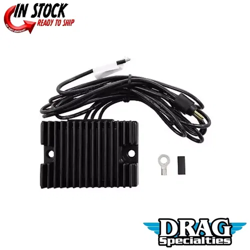 Drag Specitalites 2112-1064 Black Premium Voltage Regulator for 92-93 Sportster