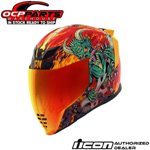 ICON MOTO AIRFLITE BLEGH GLOW-IN-THE-DARK MIPS MOTORCYCLE HELMET - PICK SIZE