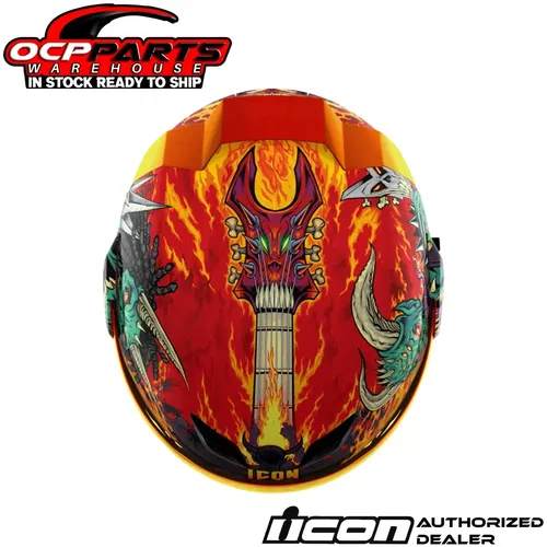ICON MOTO AIRFLITE BLEGH GLOW-IN-THE-DARK MIPS MOTORCYCLE HELMET - PICK SIZE