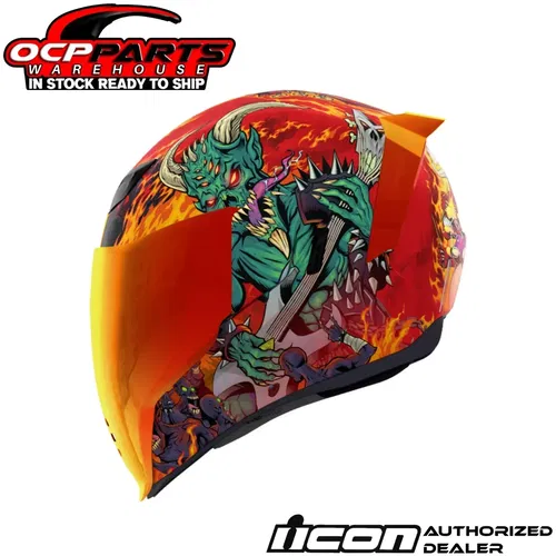 ICON MOTO AIRFLITE BLEGH GLOW-IN-THE-DARK MIPS MOTORCYCLE HELMET - PICK SIZE