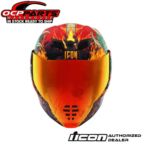 ICON MOTO AIRFLITE BLEGH GLOW-IN-THE-DARK MIPS MOTORCYCLE HELMET - PICK SIZE