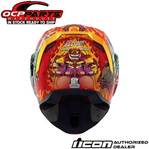 ICON MOTO AIRFLITE BLEGH GLOW-IN-THE-DARK MIPS MOTORCYCLE HELMET - PICK SIZE
