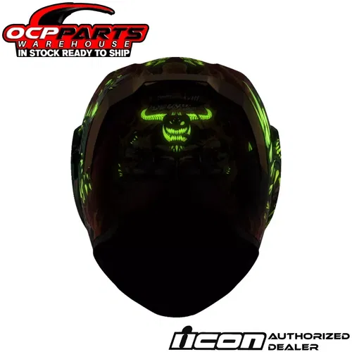 ICON MOTO AIRFLITE BLEGH GLOW-IN-THE-DARK MIPS MOTORCYCLE HELMET - PICK SIZE