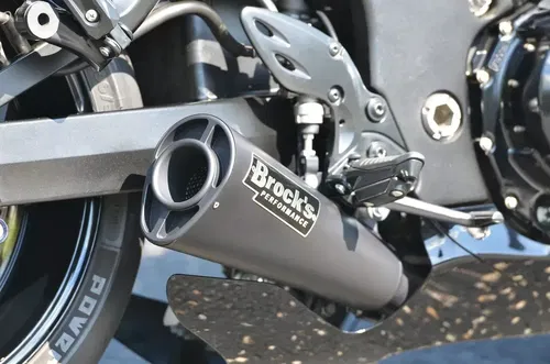 BROCKS ALIEN HEAD 2 BLACK 14" MUFFLER  2022-2025 HAYABUSA