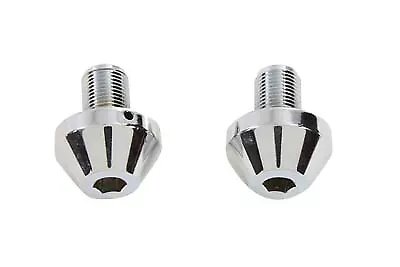 V-Twin Chrome 41mm Taper Top Socket Fork Caps for Harley Davidson