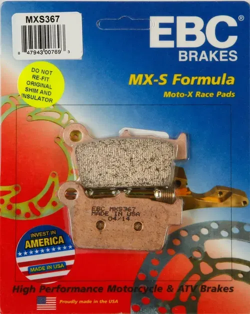 EBC MXS Series Race Sintered Brake Pads MXS367