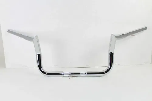10" Handlebar without Indents Chrome for Harley Davidson by V-Twin