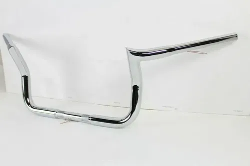 10" Handlebar without Indents Chrome for Harley Davidson by V-Twin