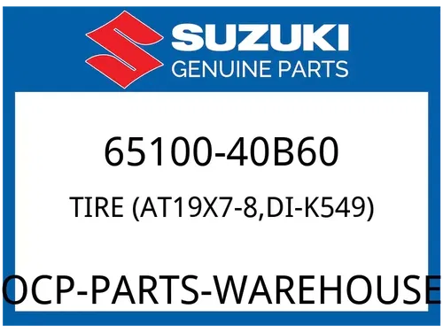 Suzuki OEM Part 65100-40B60 TIRE,REAR (AT19X7-8,DI-K549)