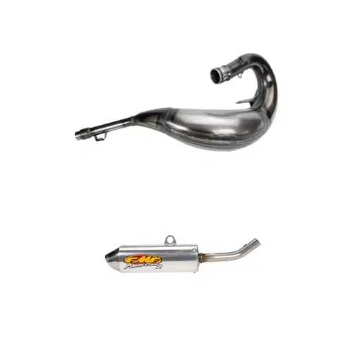 FMF FATTY FACTORY SERIES PIPE W/ POWERCORE 2 SHORTY  SILENCER SUZUKI 03-07 RM125