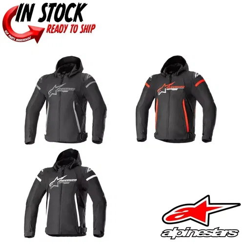 2022 ALPINESTARS ZACA WATERPROOF MOTORCYCLE STREET WATERPROOF JACKET -COLOR/SIZE