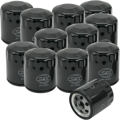 S&amp;S CYCLE Oil Filters - Black - Fits 12-Pack 310-0239