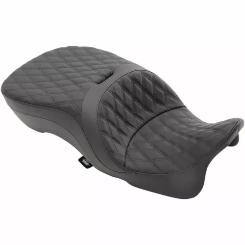 Drag Specialties Diamond Forward Large Touring Seat w/ Backrest Option 09-18
