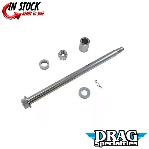 Drag Specialties 0214-1964 Chrome Rear Axle Kit for 00-01 Touring
