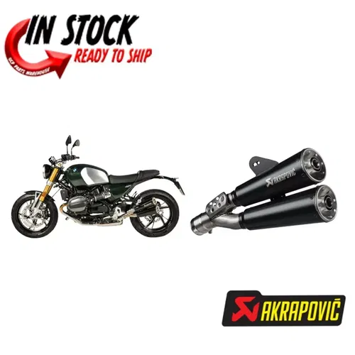AKRAPOVIC SLIP ON  LINE TITANIUM EXHAUST MUFFLER 2024 BMW R12 / R12 NINET
