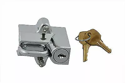 Chrome Helmet Lock for Harley Davidson by V-Twin
