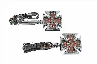 Maltese Red LED Turn Signal Set for Harley Davidson by V-Twin