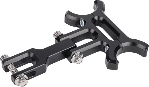 THRASHIN SUPPLY CO. Holeshot riser gauge relocation mounting bracket - Black