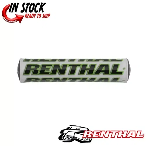 RENTHAL SX CROSS BAR PAD - 7/8 HANDLEABARS - 10 250MM - WHITE/GREEN Mini