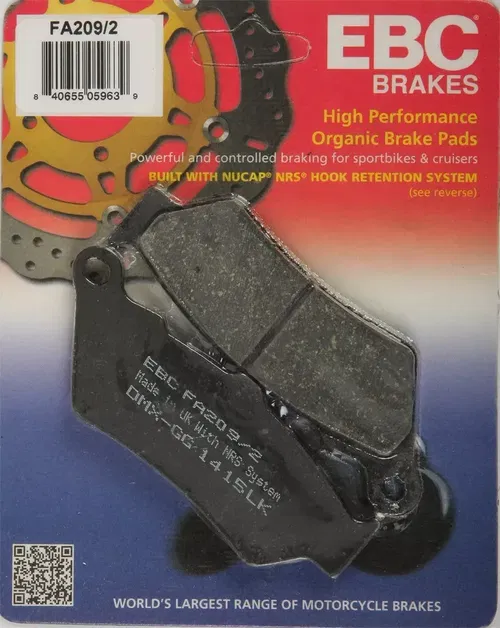 EBC Organic  Brake Pads FA209/2