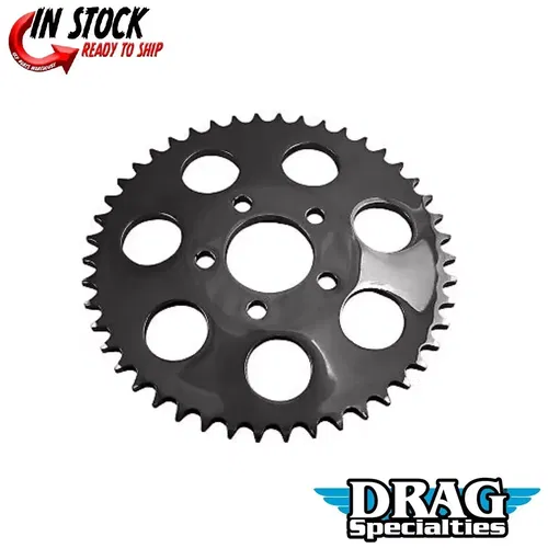 Drag Specialties 1210-1847 Black 530 Chain Conversion Rear Sprocket 46-Tooth