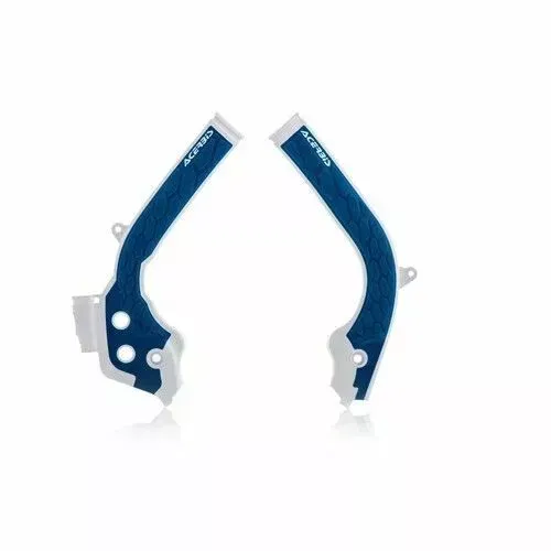Acerbis White/Blue X Grip Frame Guards For Husqvarna TC 125 FC 250-450 2016