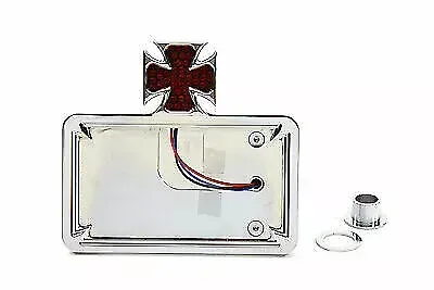 Chrome Billet Horizontal Tail Lamp Kit for Harley Davidson by V-Twin