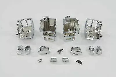 Handlebar Switch Housing Kit Chrome for Harley Davidson by V-Twin