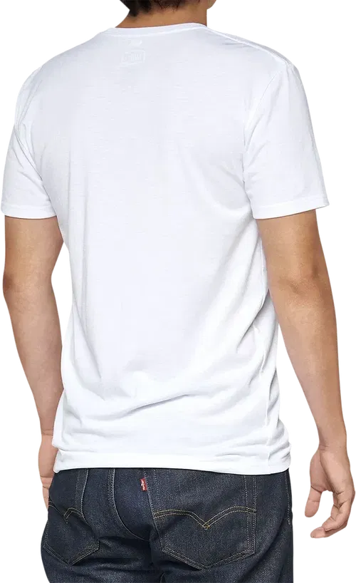 100% Tech Surman T-Shirt - White - Small 35031-000-10