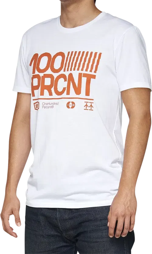 100% Tech Surman T-Shirt - White - Small 35031-000-10