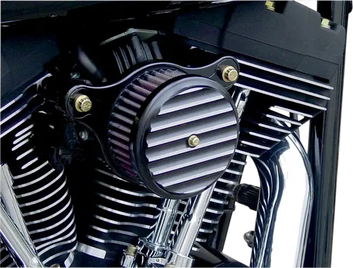 JOKER MACHINE High-Performance Fits Air Cleaner Assembly Kit - Finned Black