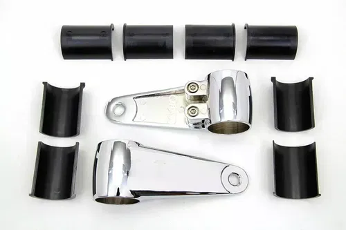 Universal Headlamp Mount Bracket Chrome for Harley Davidson by V-Twin