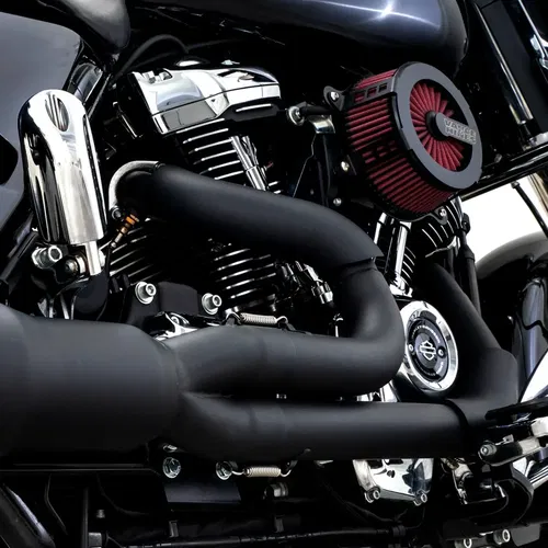 VANCE &amp; HINES Hi-Output RR Heat Shield Kit - Black - Stainless Steel 60025
