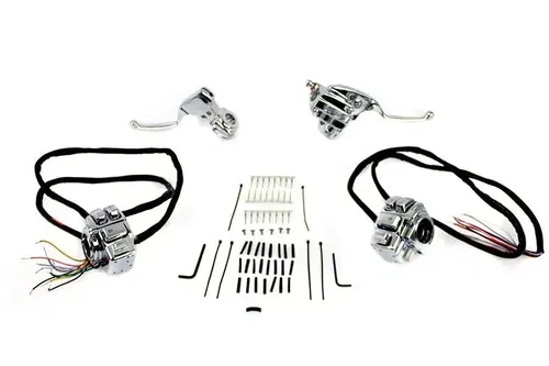 Chrome Handlebar Control Kit fits Harley-Davidson 22-1171