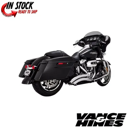 Vance & Hines Big Radius Exhaust for 17-2019 Harley Touring Models Chrome  26373