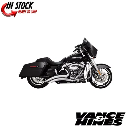 Vance & Hines Big Radius Exhaust for 17-2019 Harley Touring Models Chrome  26373