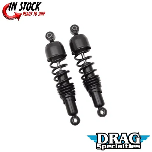 Black 12" Replacement Shocks Rear Suspension for Harley Dyna FXD FXDWG 91-17