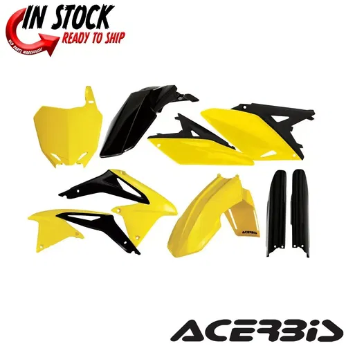 ACERBIS FULL PLASTIC FENDER KIT YELLOW 2010-2018 SUZUKI RM-Z250 2198034584