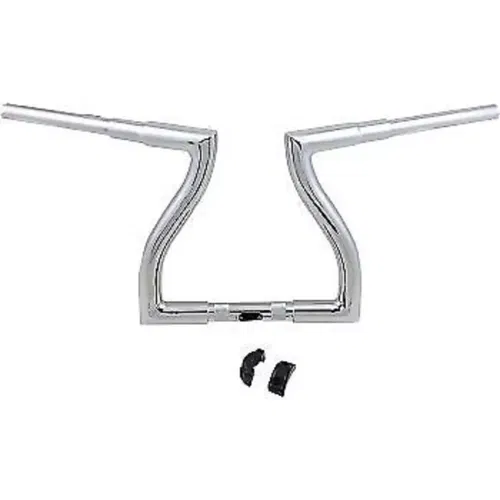 LA CHOPPERS LA-7317-12 Chrome 12" Thresher Handlebars 1-1/2" for 1-1/4" Clamping