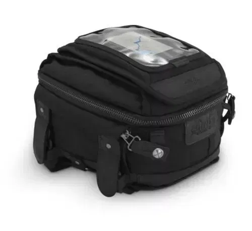 Burly Brand Black Voyager Tank/Tail Canvas Bag Harley Metric 3502-0309