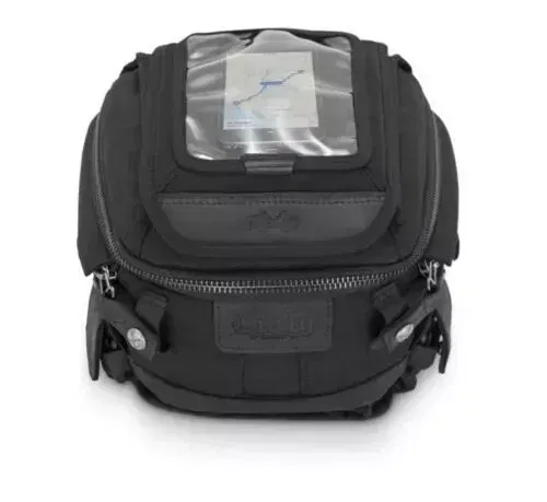 Burly Brand Black Voyager Tank/Tail Canvas Bag Harley Metric 3502-0309