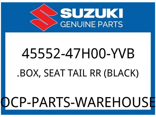 Suzuki OEM Part 45552-47H00-YVB BOX, SEAT TAIL RR (GRAY)